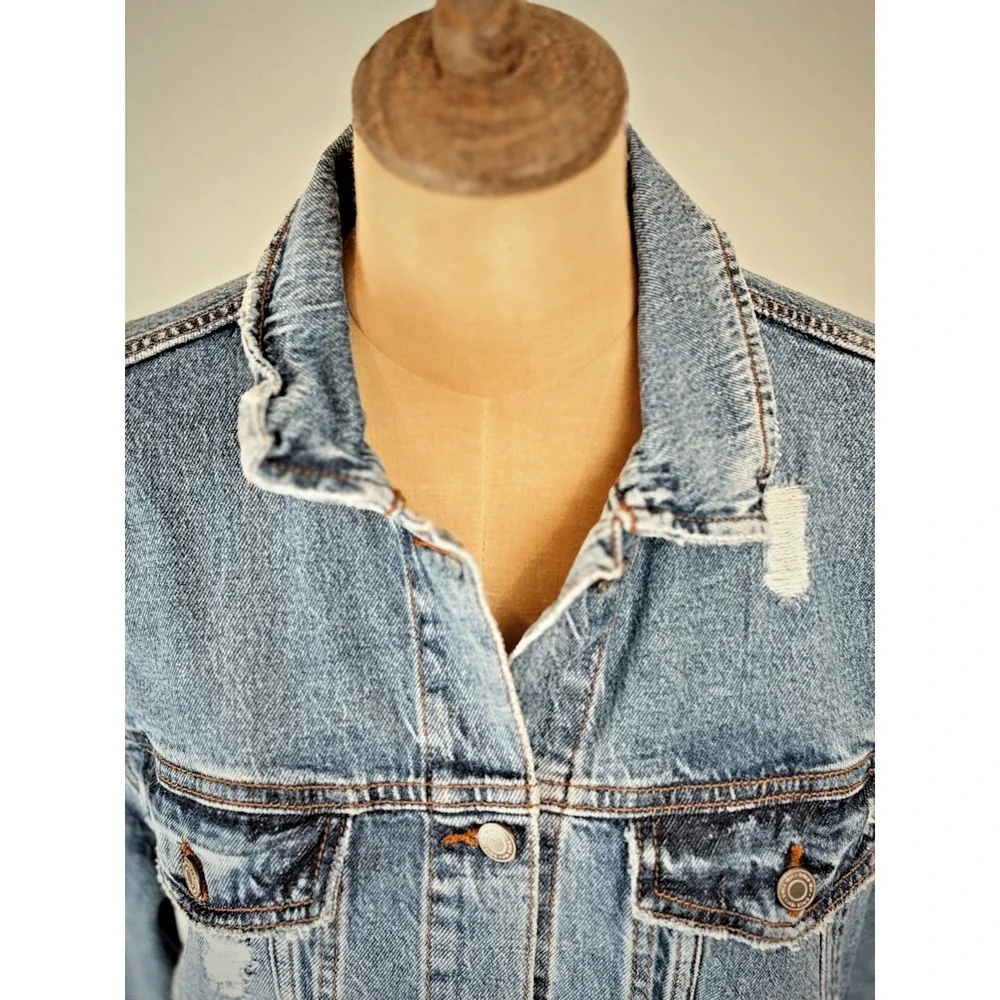 NWT C&A Denim Pride Trucker Feel The Love Jacket $600 EVERYONE FITS HERE LG 0049 - Picture 6 of 13